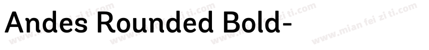 Andes Rounded Bold字体转换